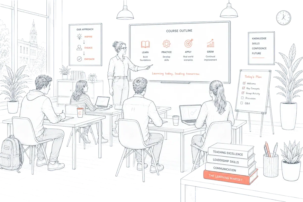 Illustration of a classroom session