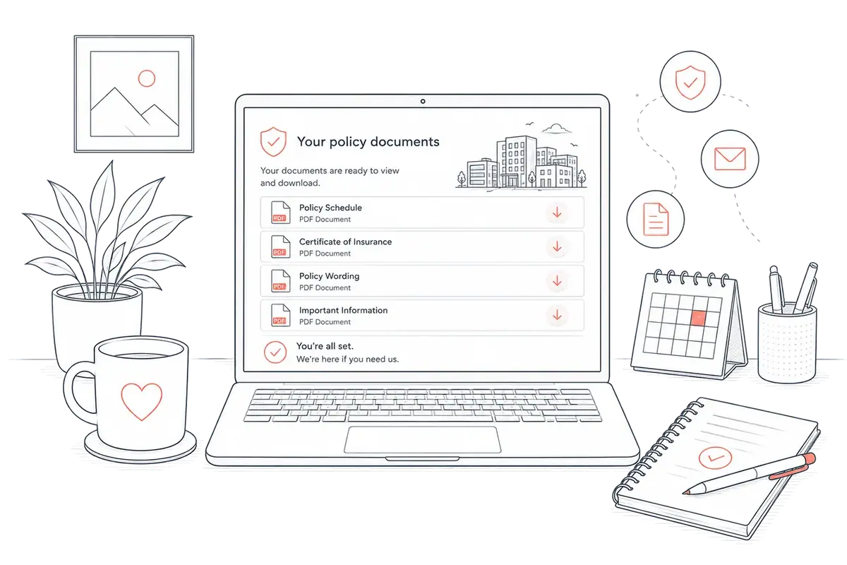 Illustration of Captivo policy documents ready to download