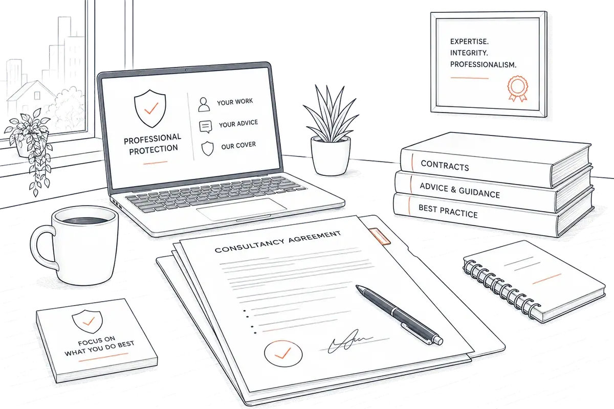 Illustration of a signed consultancy agreement