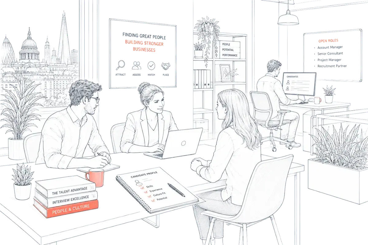 Illustration of a candidate interview